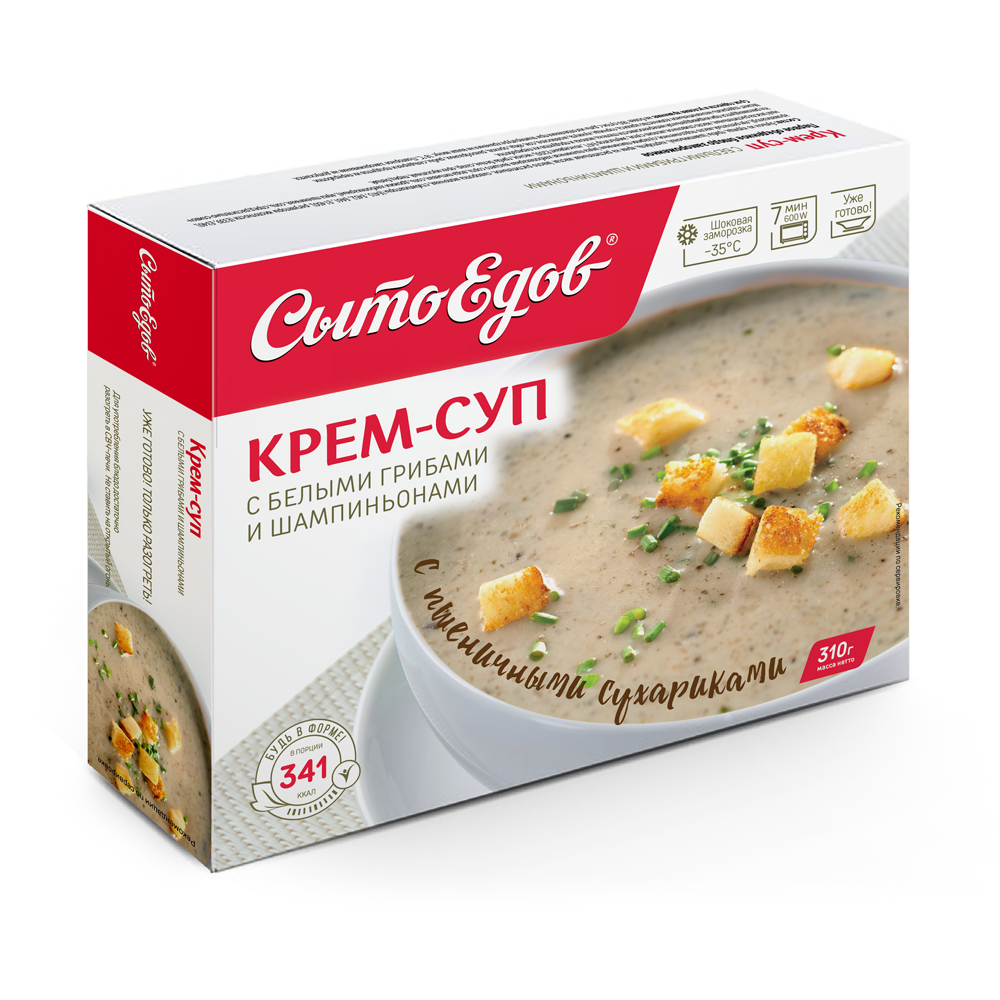 Крем-суп из белых грибов и шампиньонов «СытоЕдов», 310 г  по .